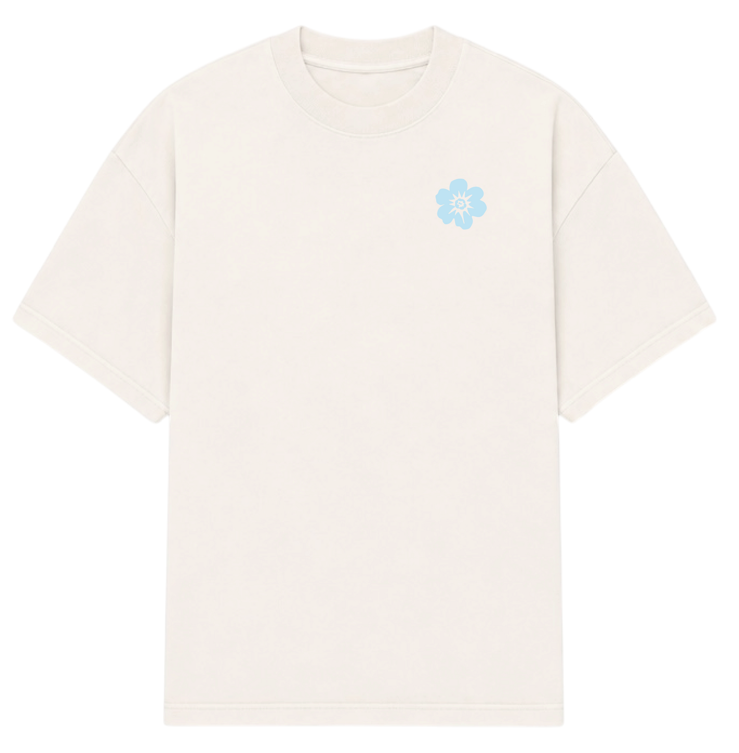 VINTAGE WHITE LYFBL BLUE TEE