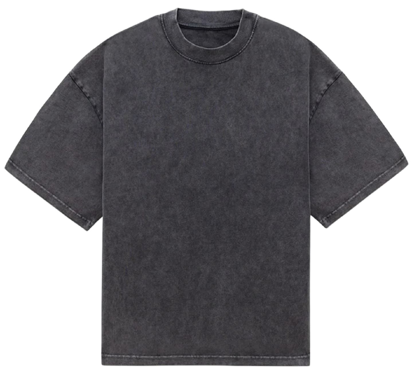 BLACK SUNFADED BLANK TEE
