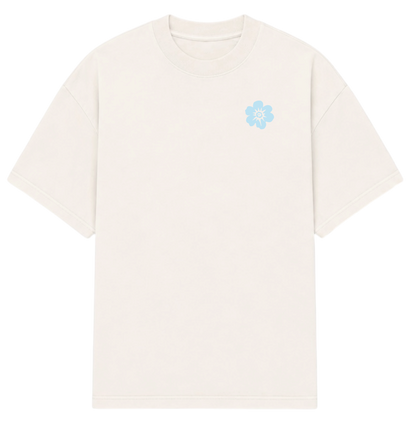 VINTAGE WHITE LYFBL BLUE TEE