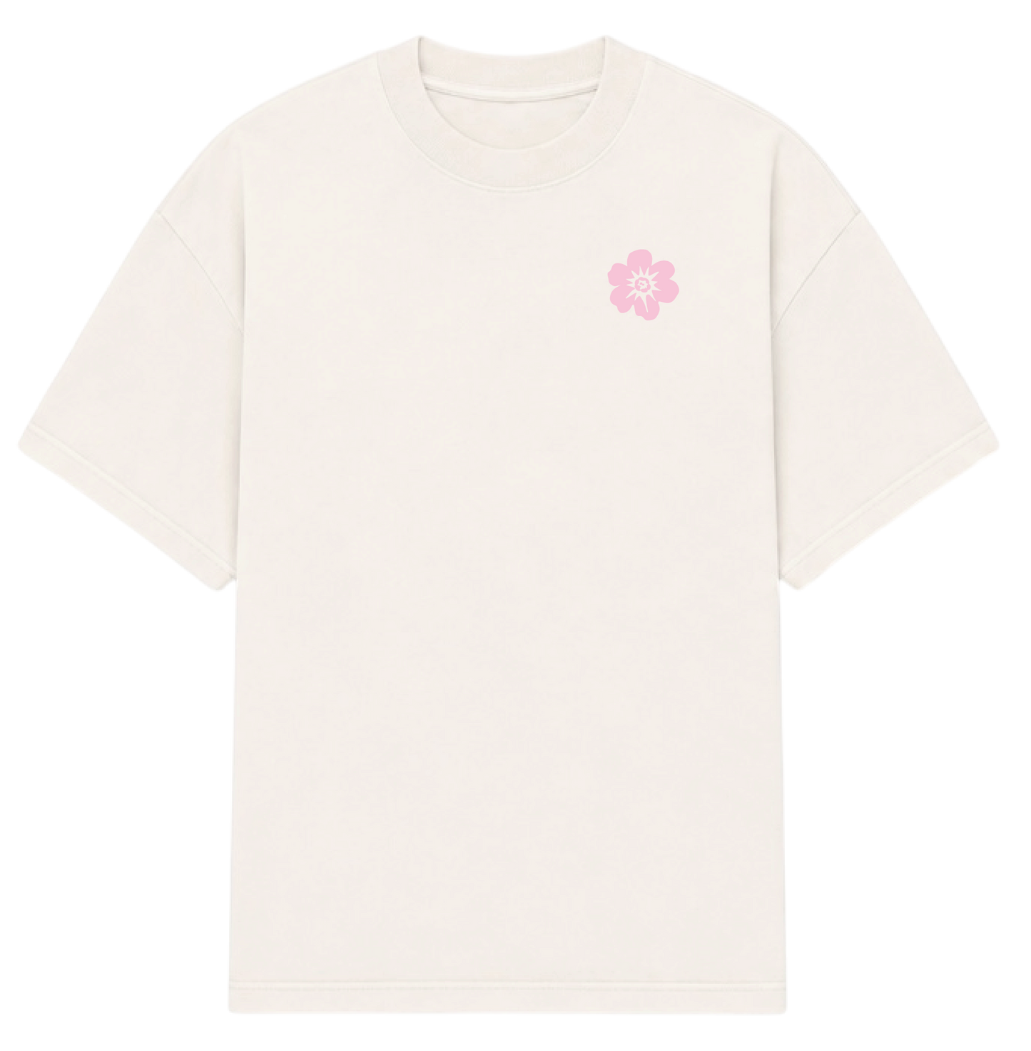 VINTAGE WHITE LYFBL PINK TEE