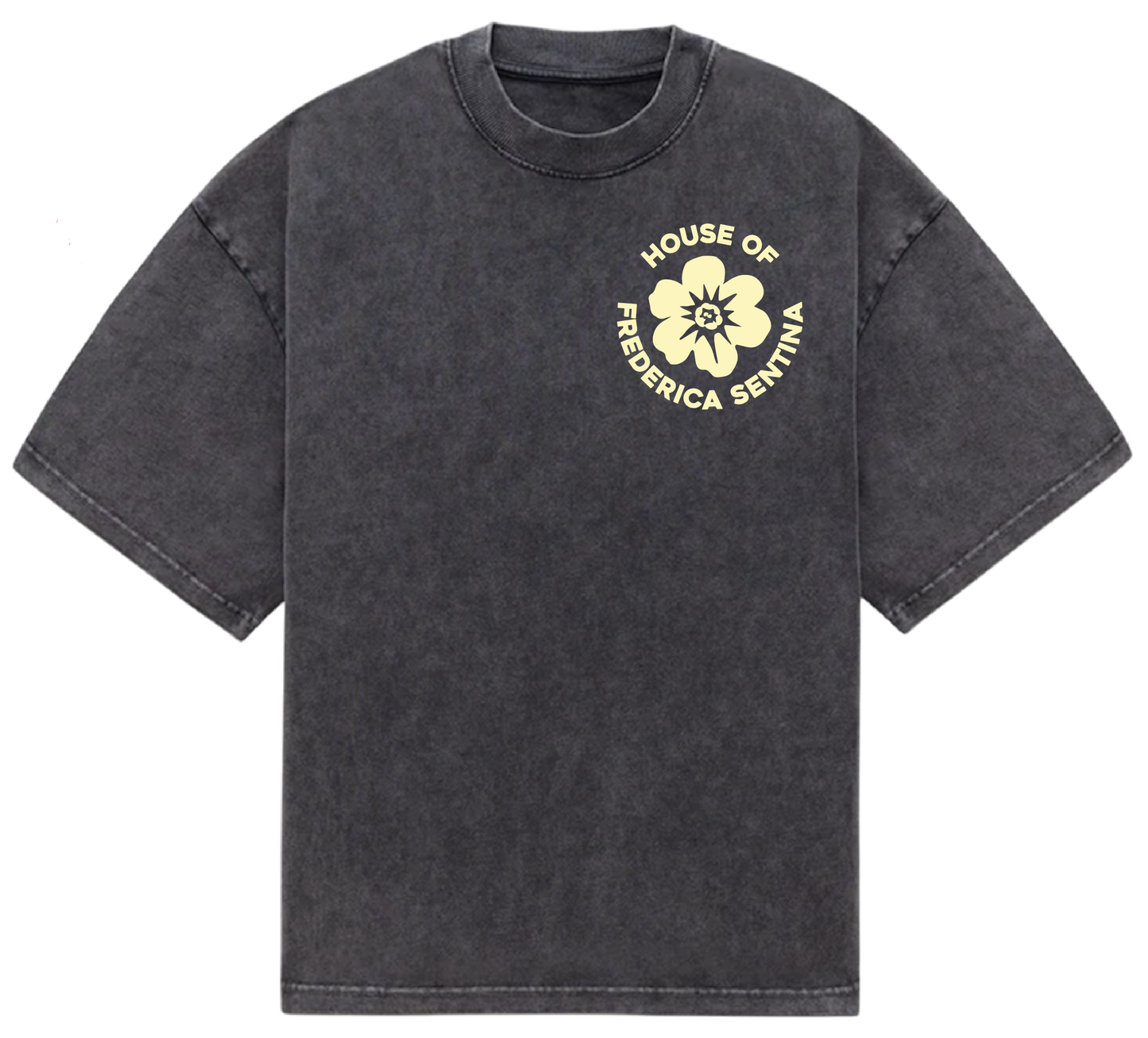 BLACK SUNFADED HOUSE OF TEE