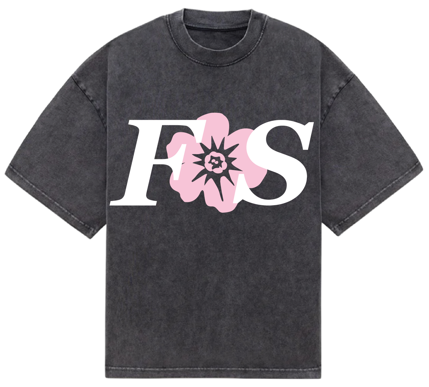 BLACK SUNFADED FS TEE