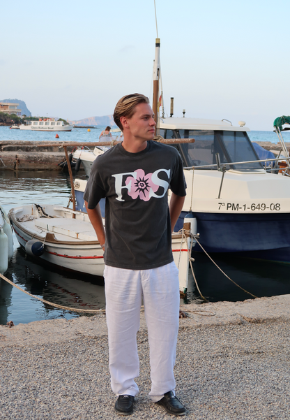 BLACK SUNFADED FS TEE